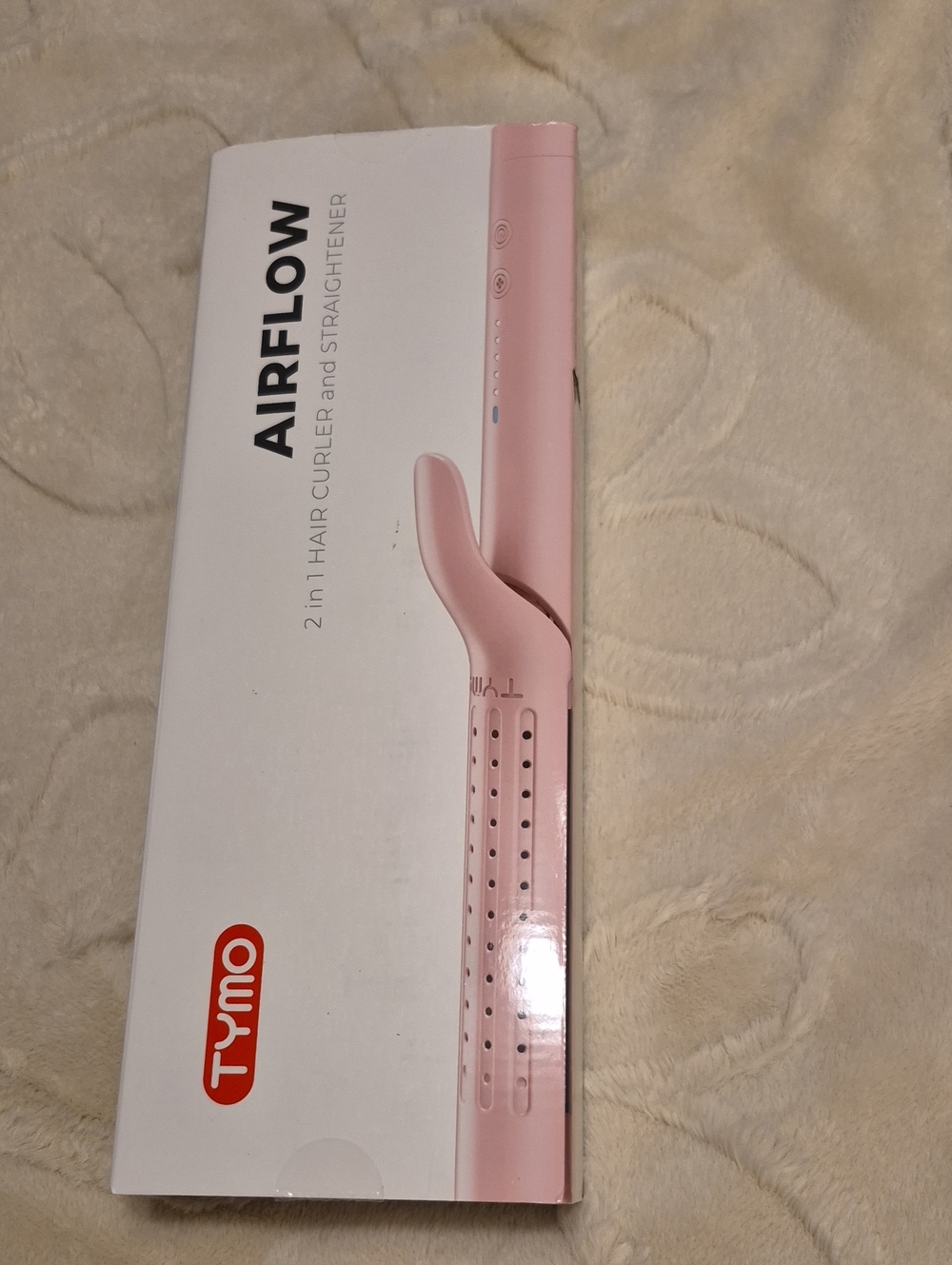 Airflow 2-in-1 Hair Curler and Straightener - Pink